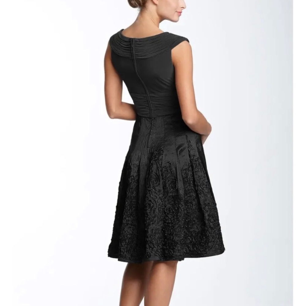 Adrianna Papell NAVY BLUE fit and flare sleeveless cocktail dress - Picture 6 of 15